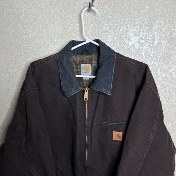 Carhartt Detroit Dark Brown Mexico Jacket XL - Picture 2 of 10